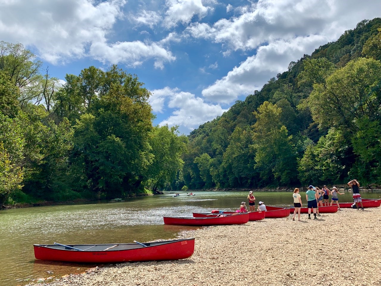 Canoes on Green River