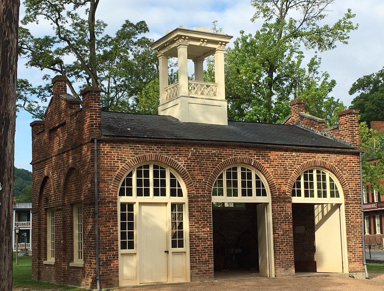 modern photo of John Brown's Fort - a small brick building