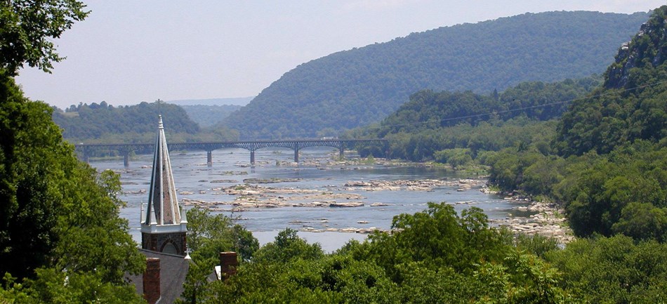 River view from Jefferson Rock. River view from Jefferson Rock.