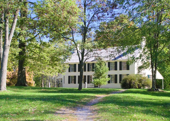 Schuyler House, 2015 Looking down a path to Philip Schuyler House