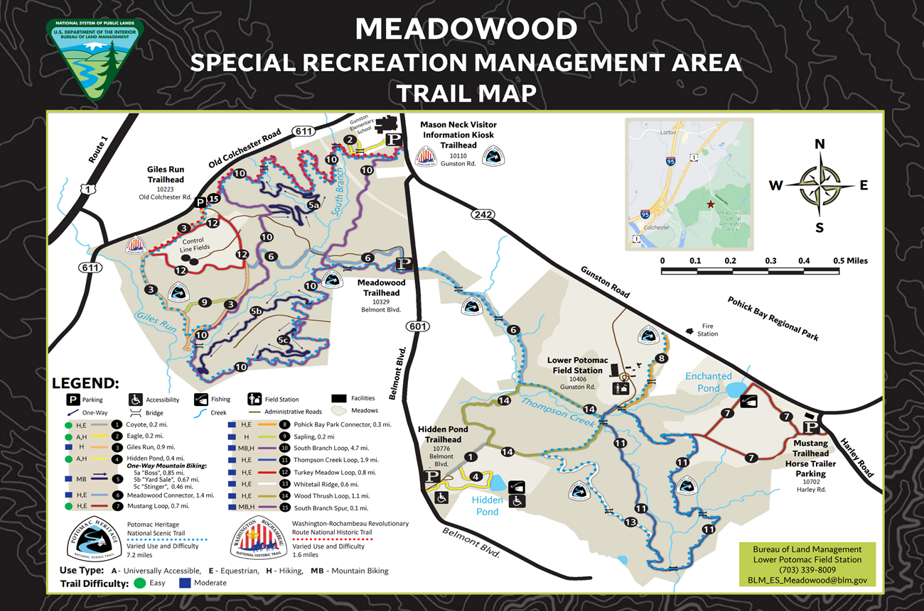 Meadowood Special Recreation Area Map