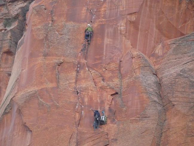 Climbers on Moonlight