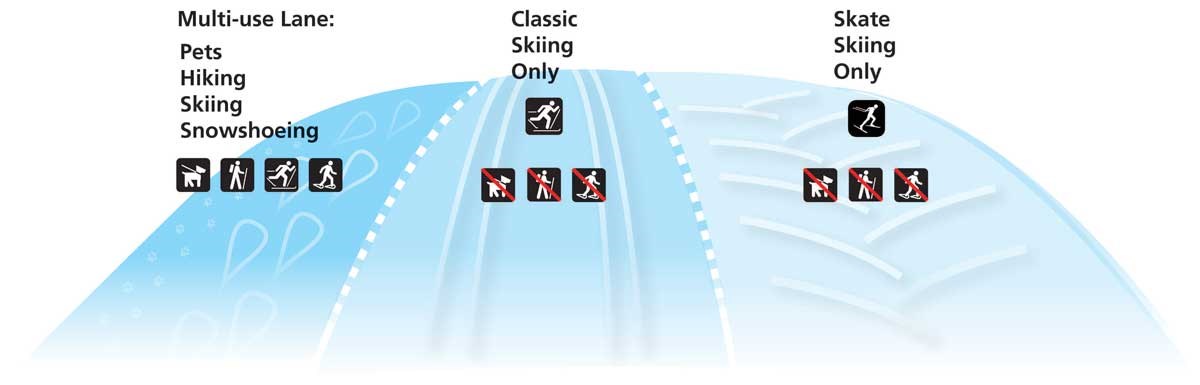 Ski Lanes Graphic