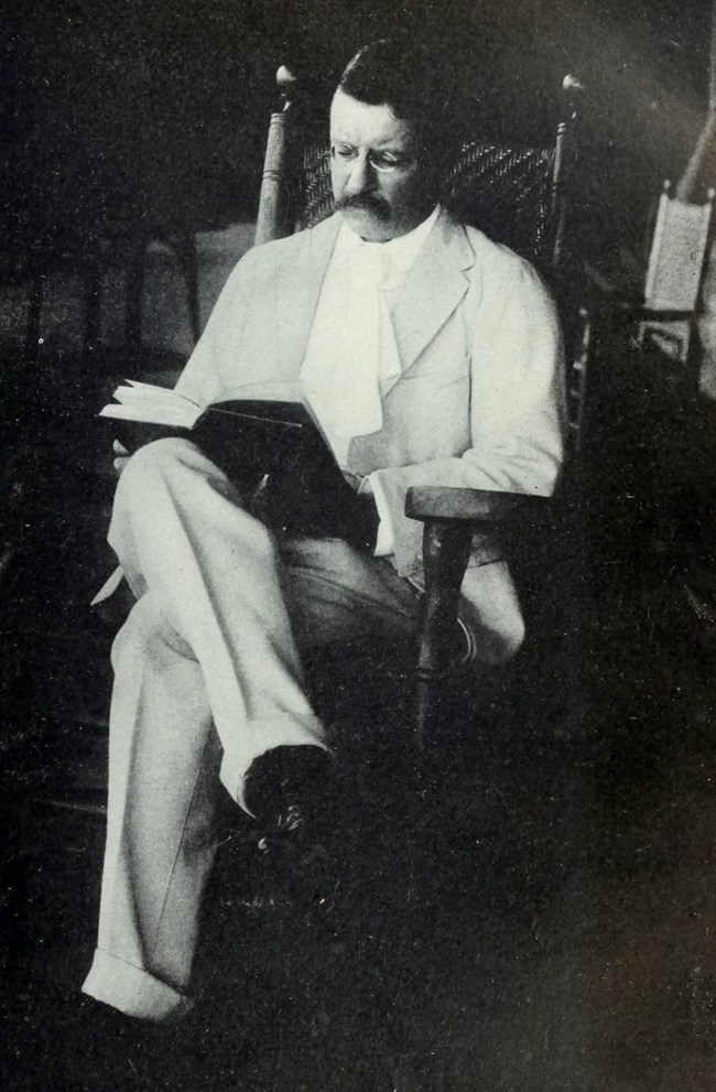 Theodore Roosevelt Enjoys a Book Theodore Roosevelt Enjoys a Book