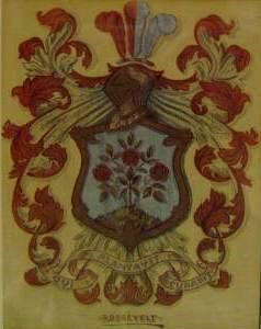 The Roosevelt family coat of arms.