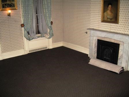 Newly installed master bedroom carpet.