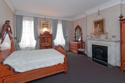 The master bedroom at Theodore Roosevelt Birthplace. The master bedroom at Theodore Roosevelt Birthplace.