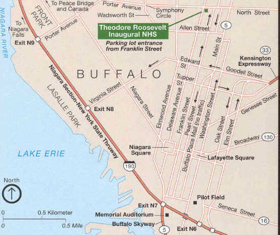 Map to Roosevelt Site - Theodore Roosevelt Inaugural National Historic (U.S. National Park Service)