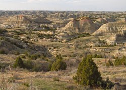 Badlands scenery