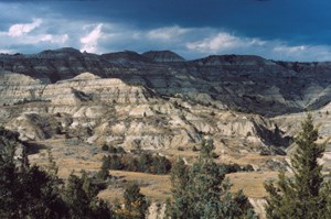 Badlands terrain