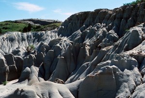 Badlands erosion