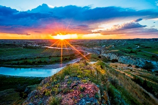 Sunset at Wind Canyon by Dave Bruner