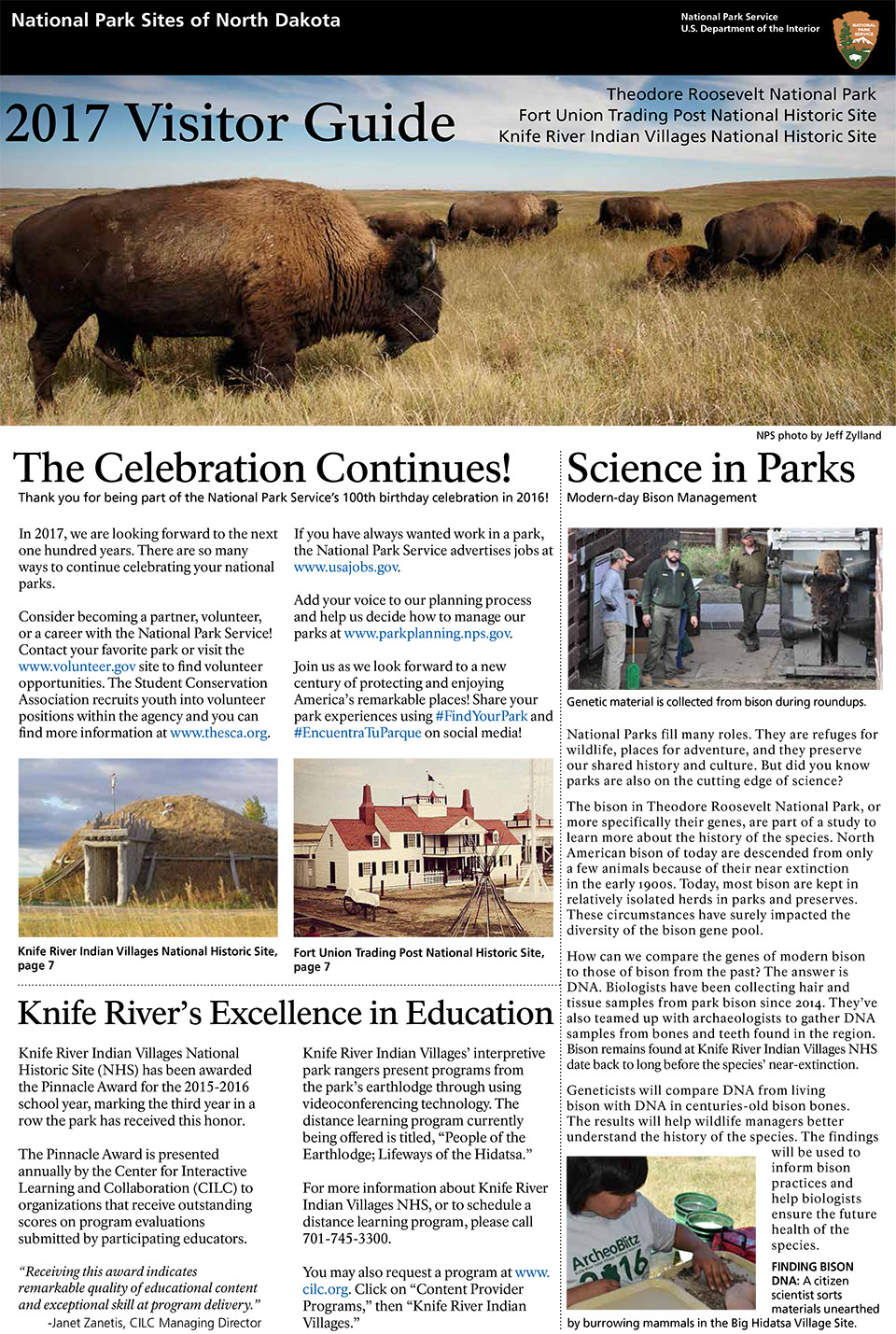 2017 TRNP Visitor Guide cover 2017 TRNP Visitor Guide cover