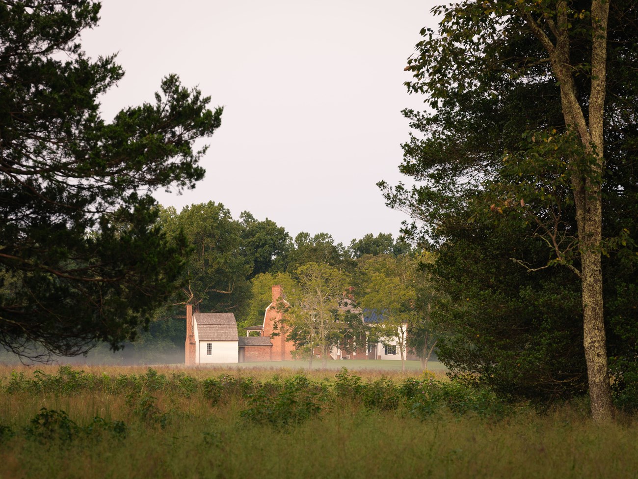 a house of thomas stone in the distance.