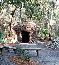 Replica Timucuan hut at Fort Caroline Replica Timucuan hut at Fort Caroline
