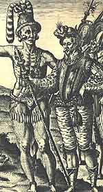 Drawing of Chief Athore and Explorer Jean Ribault Drawing of Chief Athore and Explorer Jean Ribault