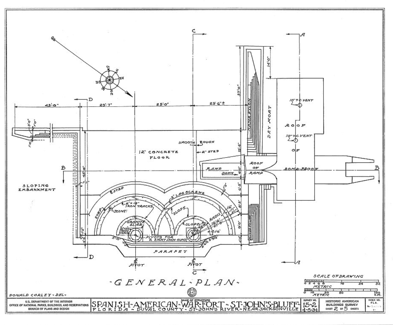 a blueprint of a fort