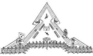 Drawing of Fort Caroline