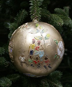 Suzanne Pickett's ornament representing the Timucuan Preserve and Kingsley Plantation