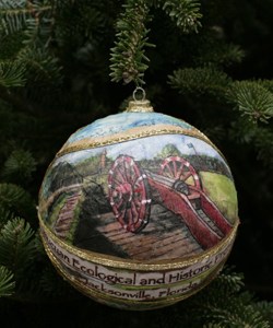 Gayle Middlebrook's ornament represents Fort Caroline