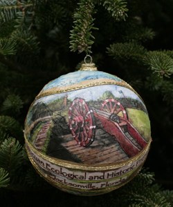 Gayle Middlebrook's ornament represents Fort Caroline Gayle Middlebrook's ornament represents Fort Caroline