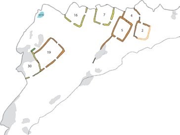 Image depicting construction sequence 2 of the Upper Cliff Dwelling.