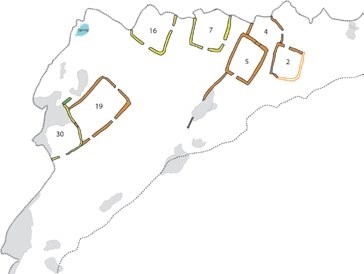 Image depicting construction sequence 2 of the Upper Cliff Dwelling.