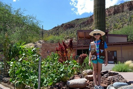 Girl Scout Ranger at Visitor Center