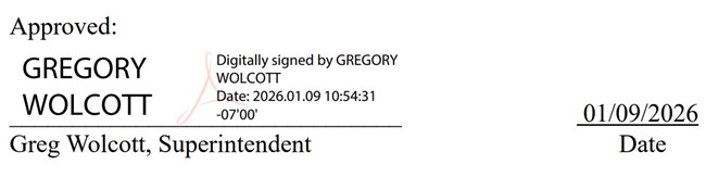 Superintendent Signature