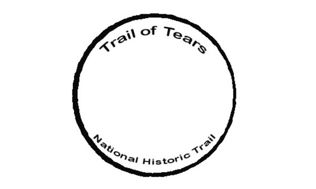 Click, save, & print! Trail name in black, small text, on the inside of a black circle.