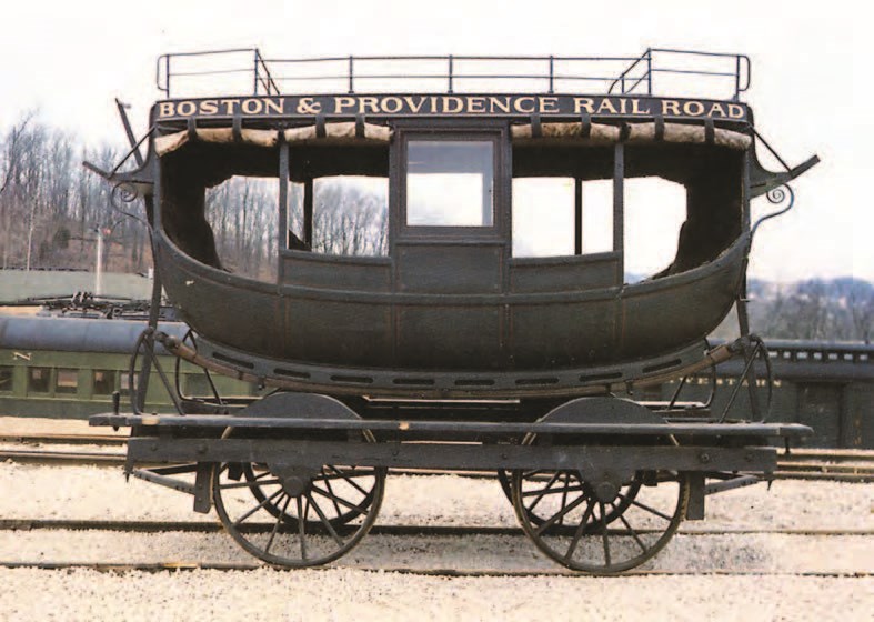 A historic railroad carriage.