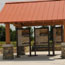 Outdoor exihibit kiosk with wayside exhibits
