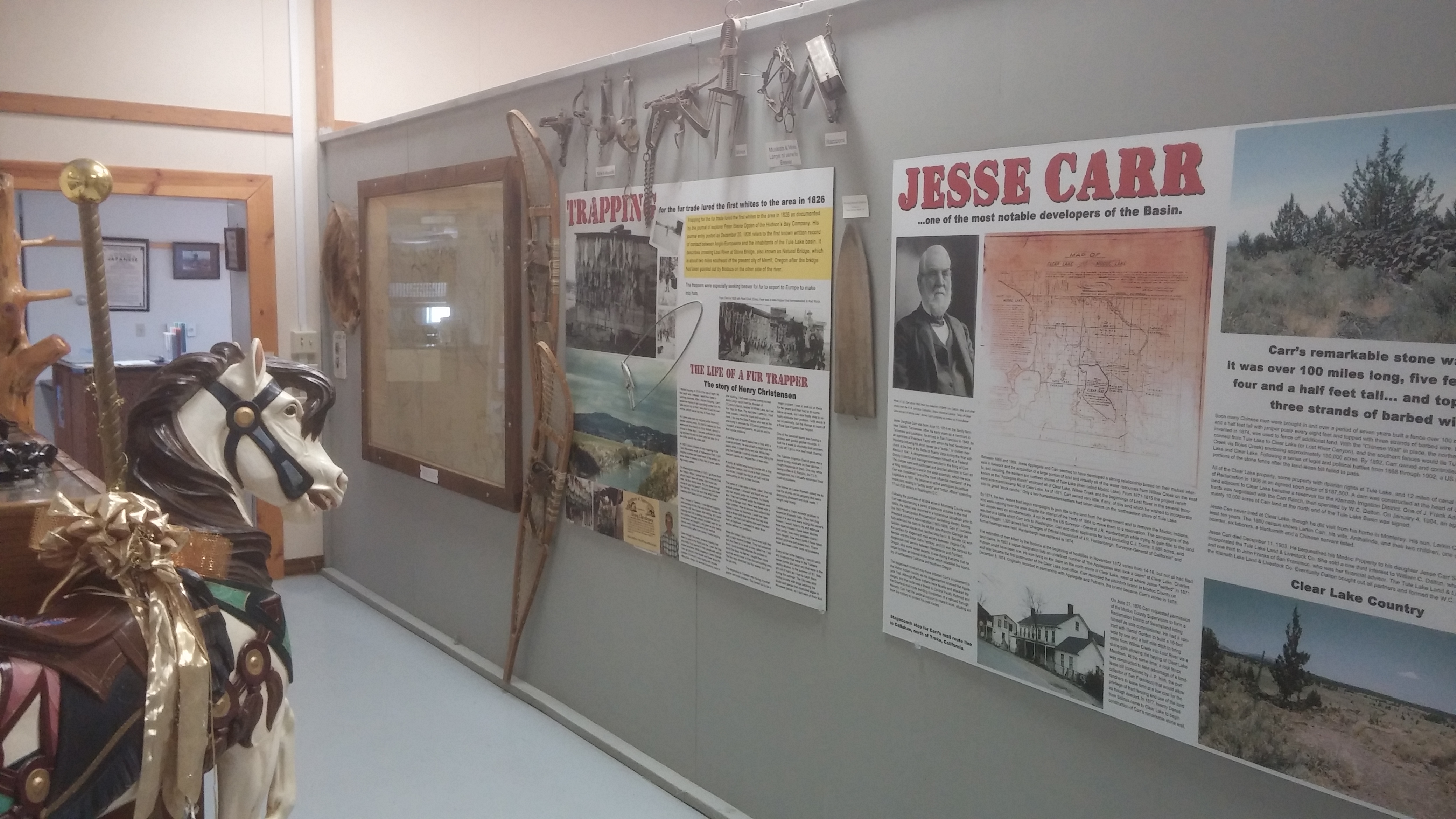 View of the inside of the museum