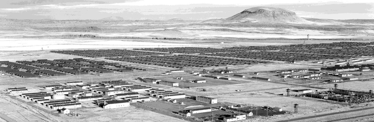 Arial view of the Tule Lake Segregation Center