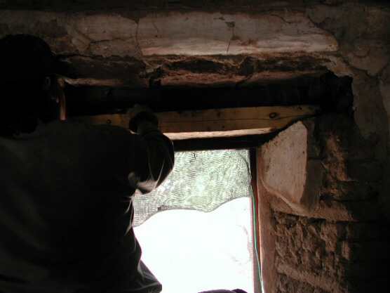 Work on the interior of the window