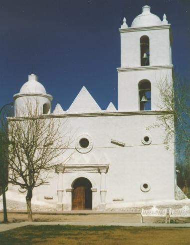 facade of san ignacio mission church
