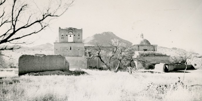 view of mission church from east view of mission church from east