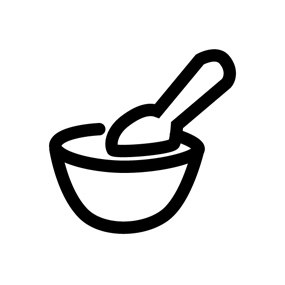 icon of bowl with spoon