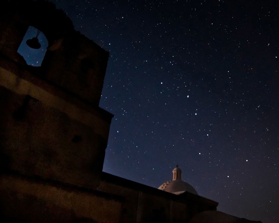 dome of church with starry sky behind::2014-Night,-church,-stars,-cr-ARC-Photography-(4)