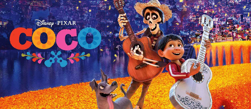 outdoor screening of Coco offered at Tumacácori on Día de los Muertos movie poster of disney's coco