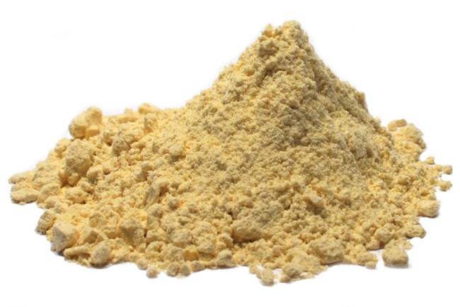 pile of yellow corn flour