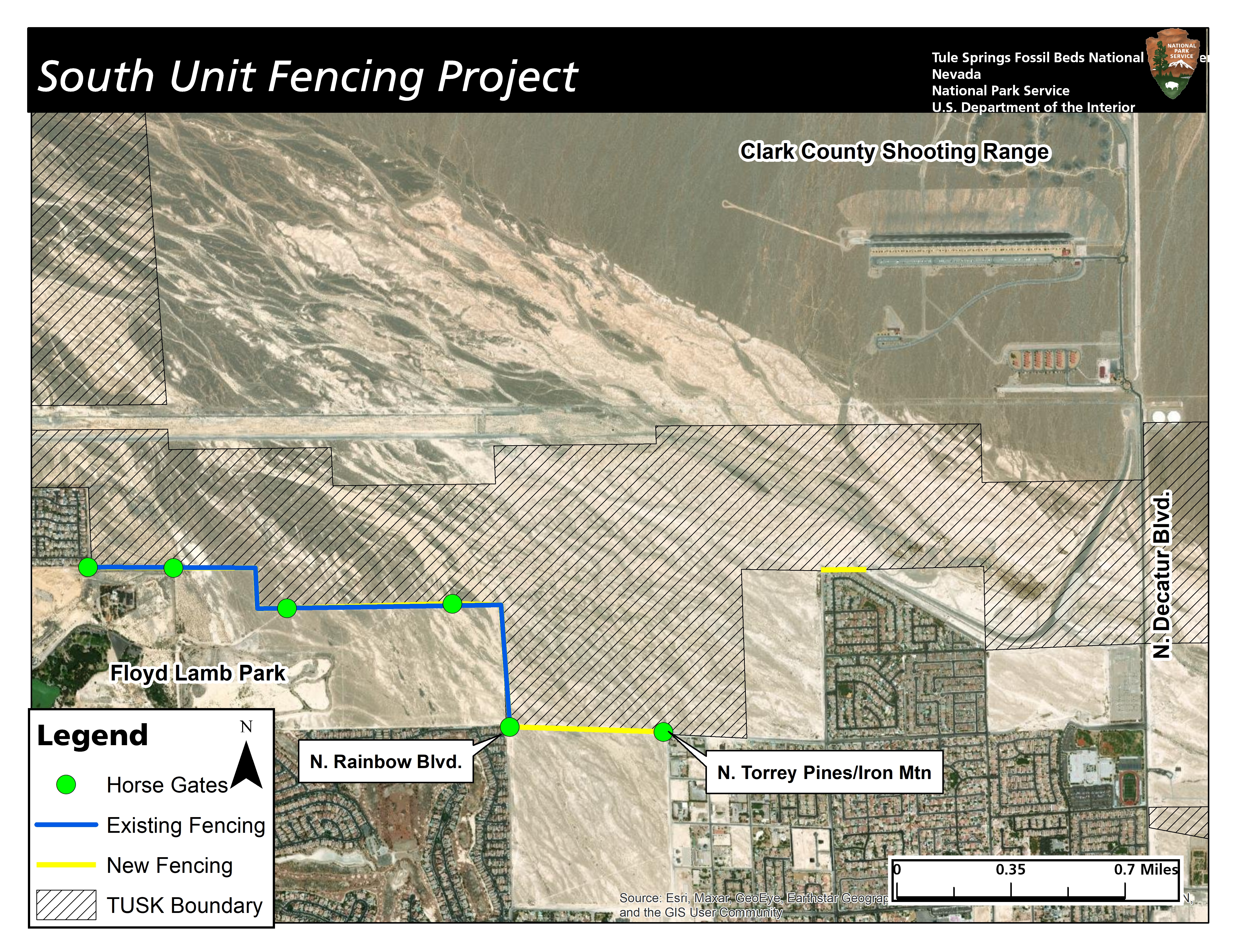 TUSK_South_Unit_Fence_press_20221031 Map of Phase II construction of the South Unit fence