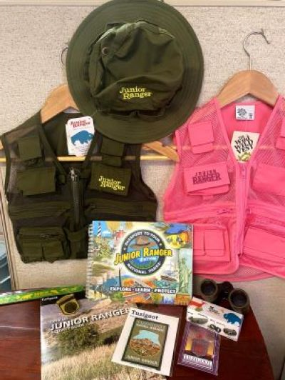 Junior Ranger gear available for purchase in the bookstore