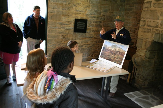 Volunteer on Junior Ranger Day.