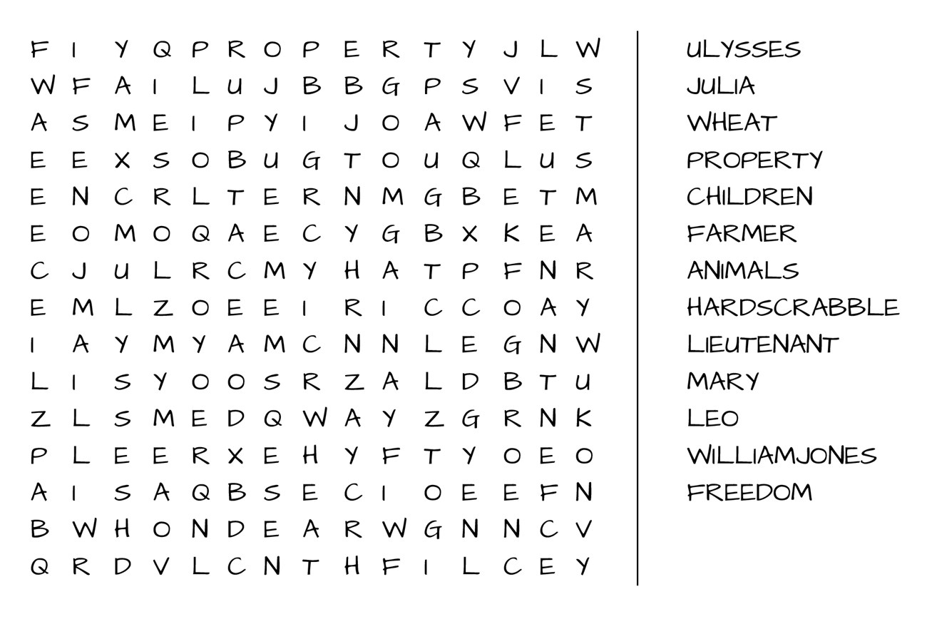 Word search puzzle containing keywords from the paragraph below.