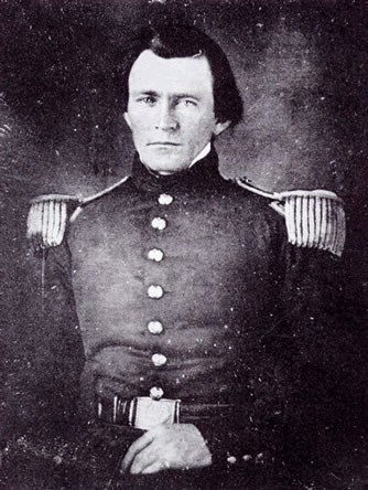 Young U.S. Grant Circa 1844-1847 Black and white photo of a 21 year old Ulysses Grant in military uniform