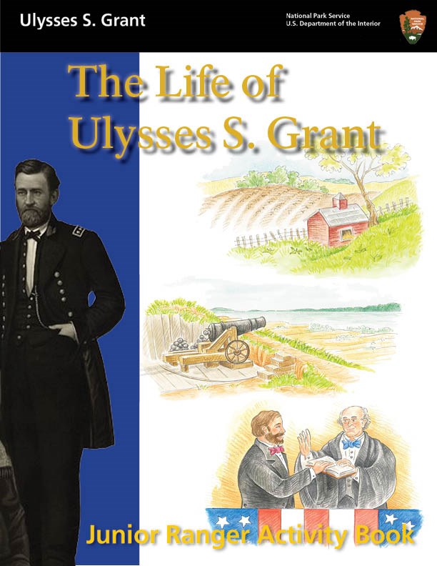 US Grant Bicentennial Junior ranger book cover