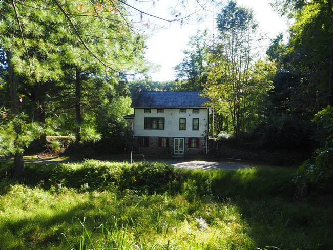 View of the Cowen Farm and the old store front.