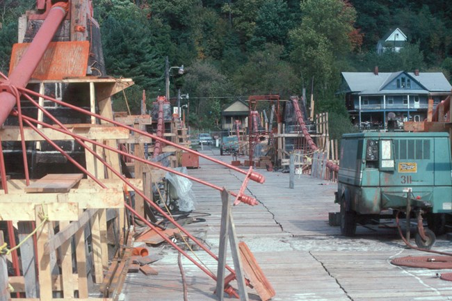 Roebling Bridge deck rehabilitation.