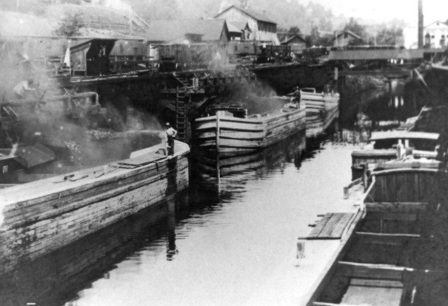 D&H Canal coal basin in Honesdale, PA.